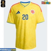 Kolumbien Juan Fernando Quintero #20 Heimtrikot EM 2024 Kurzarm